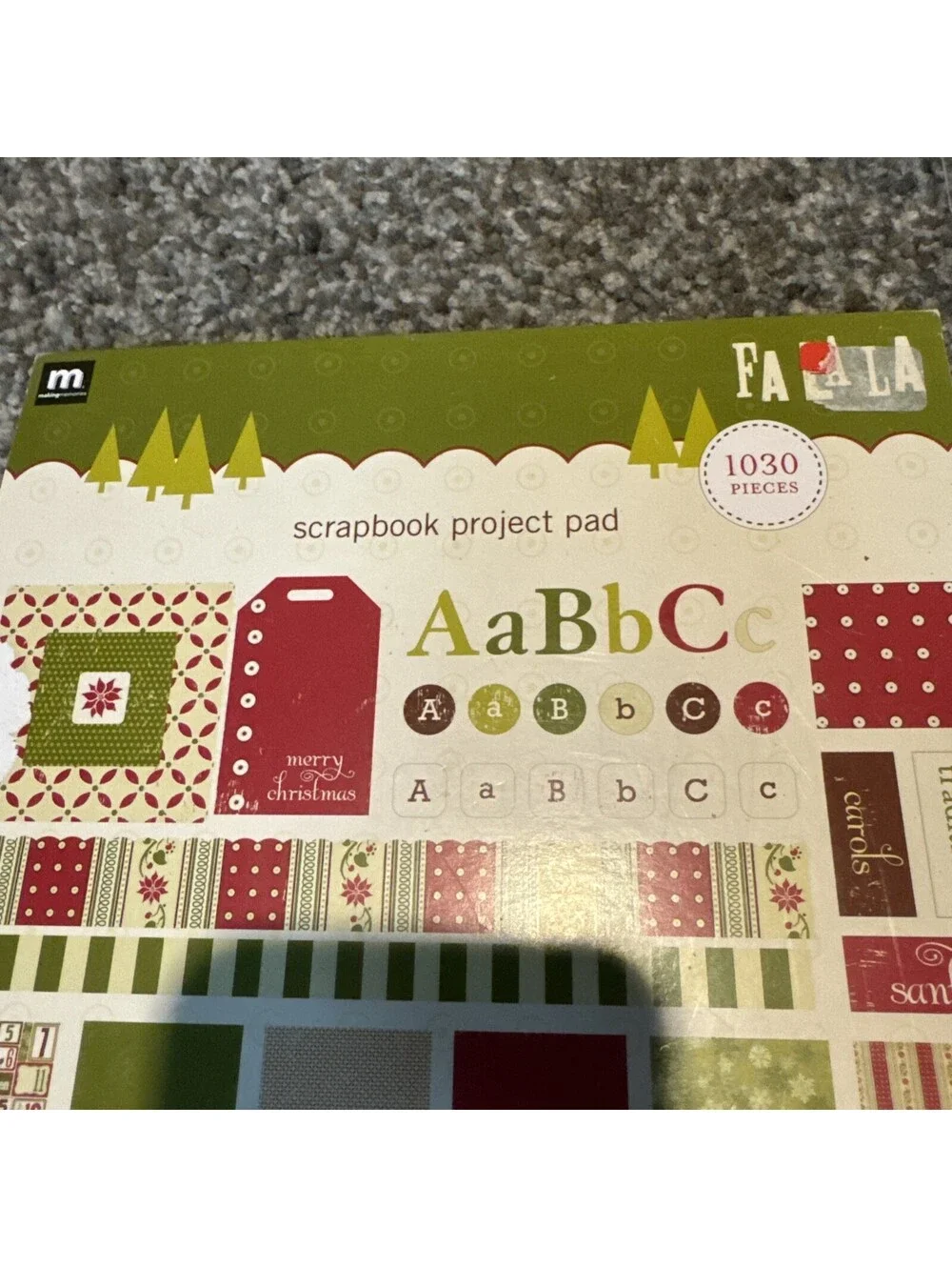 Christmas Scrapbook Embellishment Paper And Project Pad